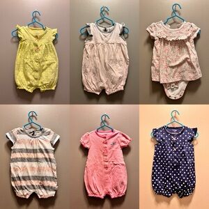 Carter's Kids One Pieces Bodysuits - Yellow, Pink, Blue, Gray